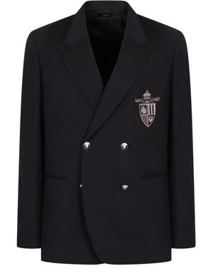 Fendi Double-Breasted Wool Jacket - Black