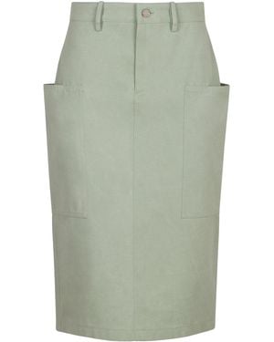 Gucci Cotton Midi Skirt - Green