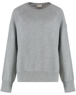 Moncler Cashmere Crew Neck Jumper - Grey