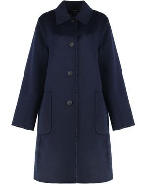 Tory Burch Reversible Wool Coat - Blue