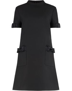 Valentino Garavani Crepe Dress - Black