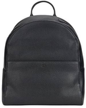 Gianni Chiarini Hammered Leather Backpack - Black