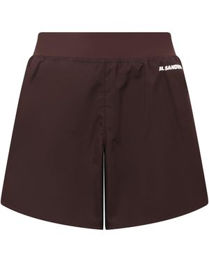Jil Sander Techno Fabric Shorts - Purple