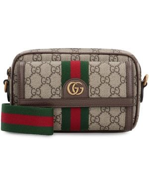 Gucci Ophidia Gg Supreme Fabric Mini Shoulder-Bag - Gray