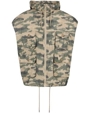 Halfboy Gilet in nylon con cappuccio - Multicolore