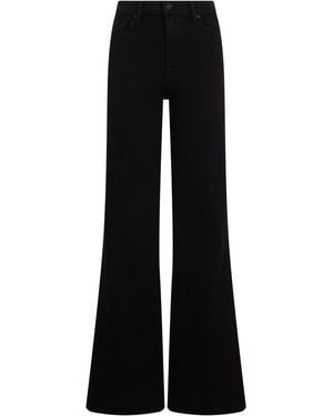 7 For All Mankind Bell-Bottom Jeans Cotton Flared - Black