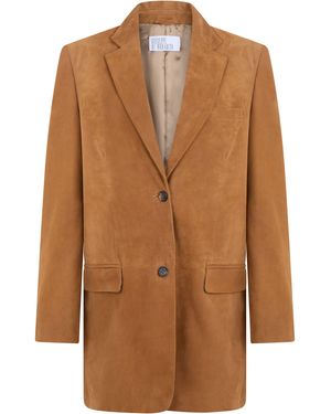 GIUSEPPE DI MORABITO Suede Jacket - Brown