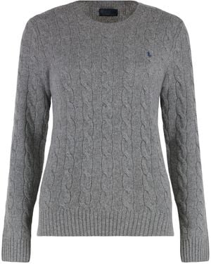 Polo Ralph Lauren Pullover in maglia a trecce - Grigio