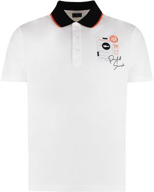 Paul & Shark Short Sleeve Cotton Polo Shirt - White