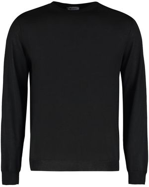 THE (Alphabet) THE (Alphabet) - THE (Knit) - Pullover girocollo in maglia fine - Nero