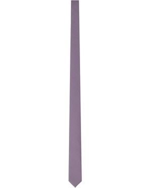 Gucci Cravatta in seta con effetto crêpe - Viola