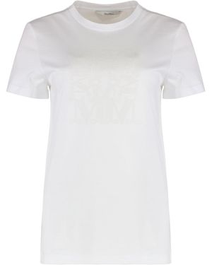 Max Mara Giovane Cotton Crew-Neck T-Shirt - White