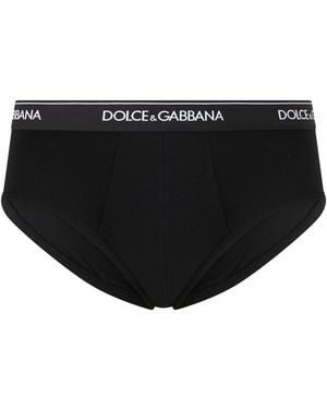 Dolce & Gabbana Cotton Thong - Black