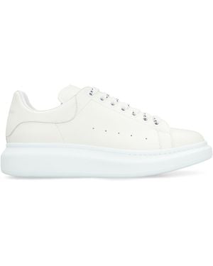 McQueen Leather Chunky Trainers - White