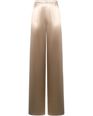 Ferragamo Pantaloni pigiama in satin - Neutro