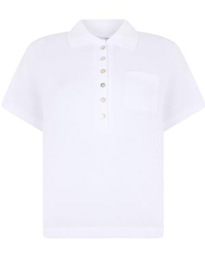 Vince Short Sleeve Polo - White