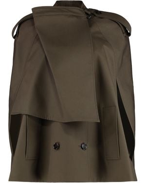 Burberry Mantella in cotone - Verde