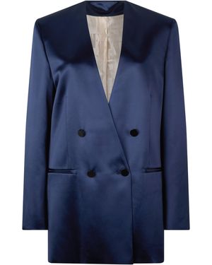 Alberta Ferretti Double Breasted Jacket - Blue