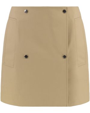 Burberry Miniskirt Trench - Natural