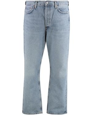 Agolde 90's 5-Pocket Straight-Leg Jeans - Blue