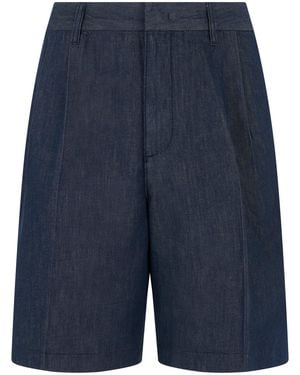 Emporio Armani Denim Bermuda - Blue