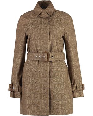 Versace Cotton Trench Coat - Natural