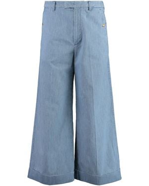 Valentino Garavani Wide-Leg Jeans - Blue