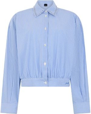 Pinko Cropped Shirt - Blue