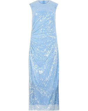 Veronica Beard Midi Dress With Sequins - Blue