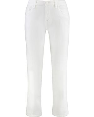 7 For All Mankind Jeans straight leg Calie - Bianco