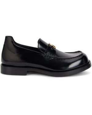 Balenciaga Loafers With Curved Sole - Black