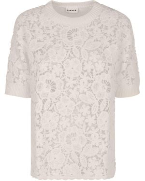 P.A.R.O.S.H. Lace Blouse - White