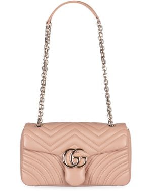 Gucci Gg Marmont Medium Shoulder Bag - Pink