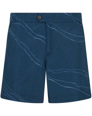 Slowear Technical Fabric Swim Shorts - Blue