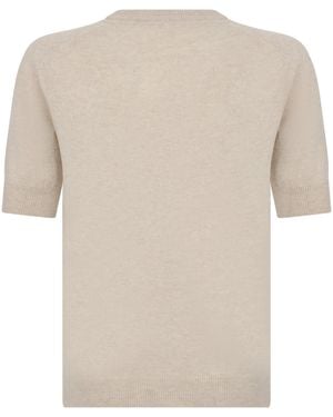 Lisa Yang Short Sleeve Jumper - Natural