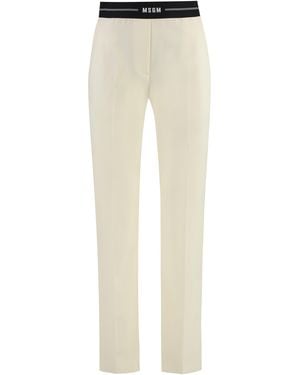 MSGM Pantaloni in lana - Neutro