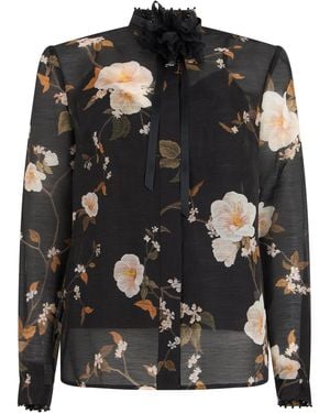 Zimmermann Blouse With Floral Pattern - Black