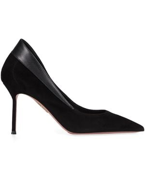 Aquazzura Décolleté Suede Glove - Black