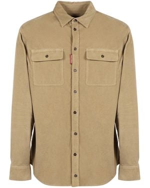 DSquared² Corduroy Shirt - Natural