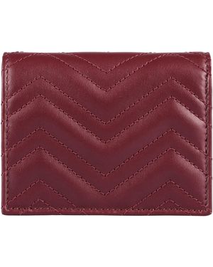 Gucci Gg Marmont Leather Wallet - Purple