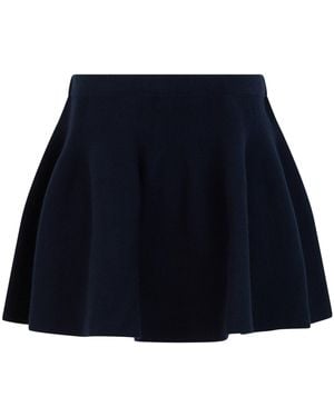 Lisa Yang Minigonna in maglia di cachemire - Blu