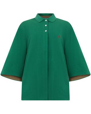 Prada Cappotto ampio e corto - Verde