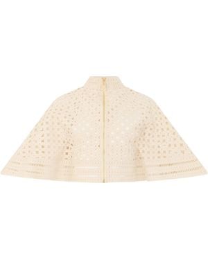 Zimmermann Cape With Zipper - Natural