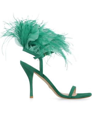 Stuart Weitzman Sandali Plume Con Tacco - Verde