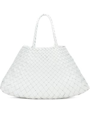 Dragon Diffusion Borsa Tote intrecciata - Bianco