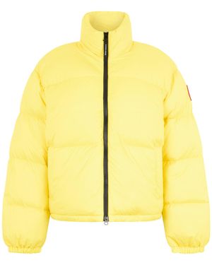 Canada Goose Padded Jacket With Zip - Yellow