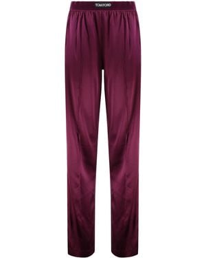 Tom Ford Silk Trousers - Red