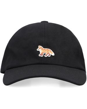 Maison Kitsuné Cappello da baseball con logo - Nero