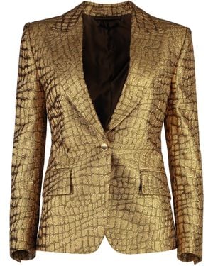 Tom Ford Single-Breasted One Button Jacket - Metallic