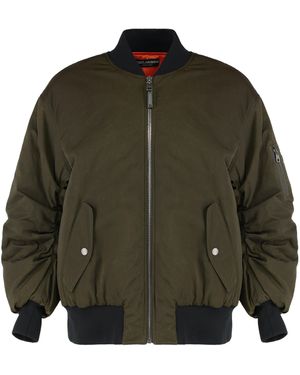 Dolce & Gabbana Oversized Bomber In Nylon - Green
